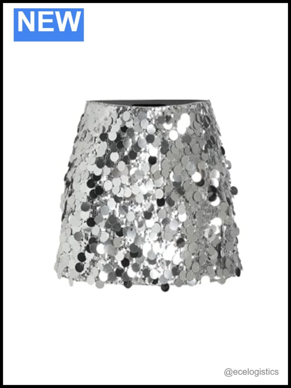 Sequined Bodycon Mini Skirt for Women Night Out Party Shimmer Clubwear